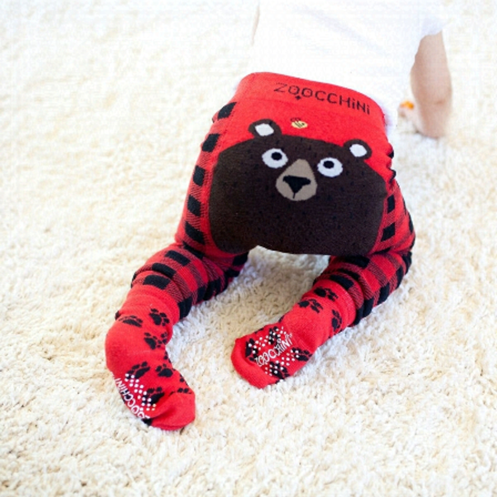 Zoocchini Legging & Sock Set. Bosley The Bear